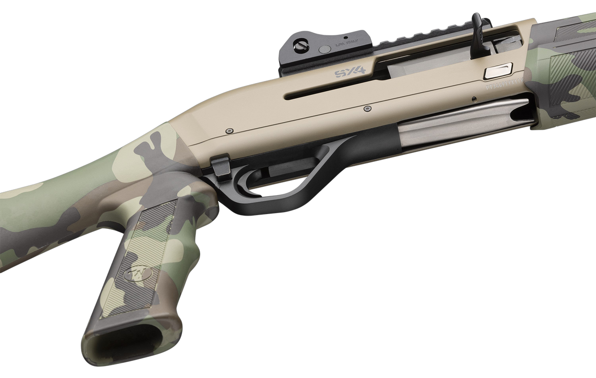 Winchester Guns SX4 Extreme Defender 12 Gauge 18.5" 4+1 Semi-Auto Shotgun - Woodland Camo/FDE — view 3