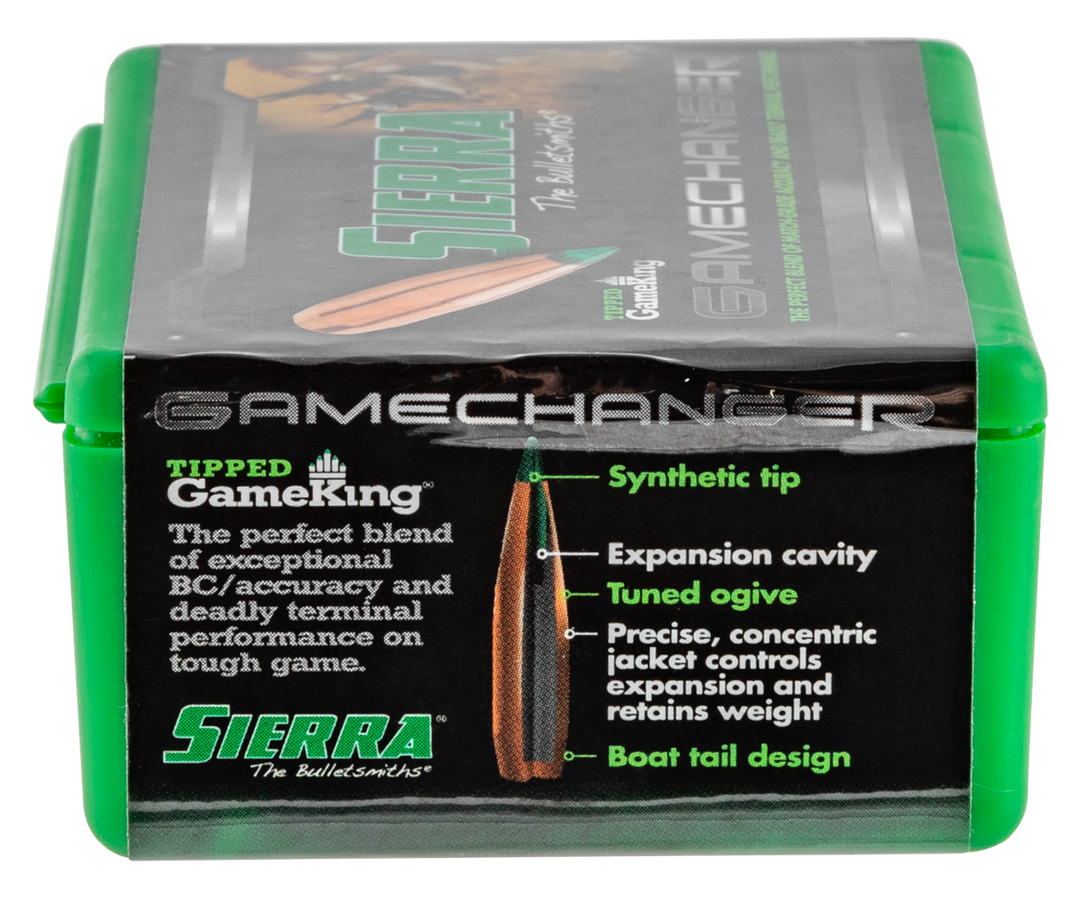 Sierra Tipped GameKing 6.5 Creedmoor 130gr HPBT Reloading Bullets - 50/Box — view 3