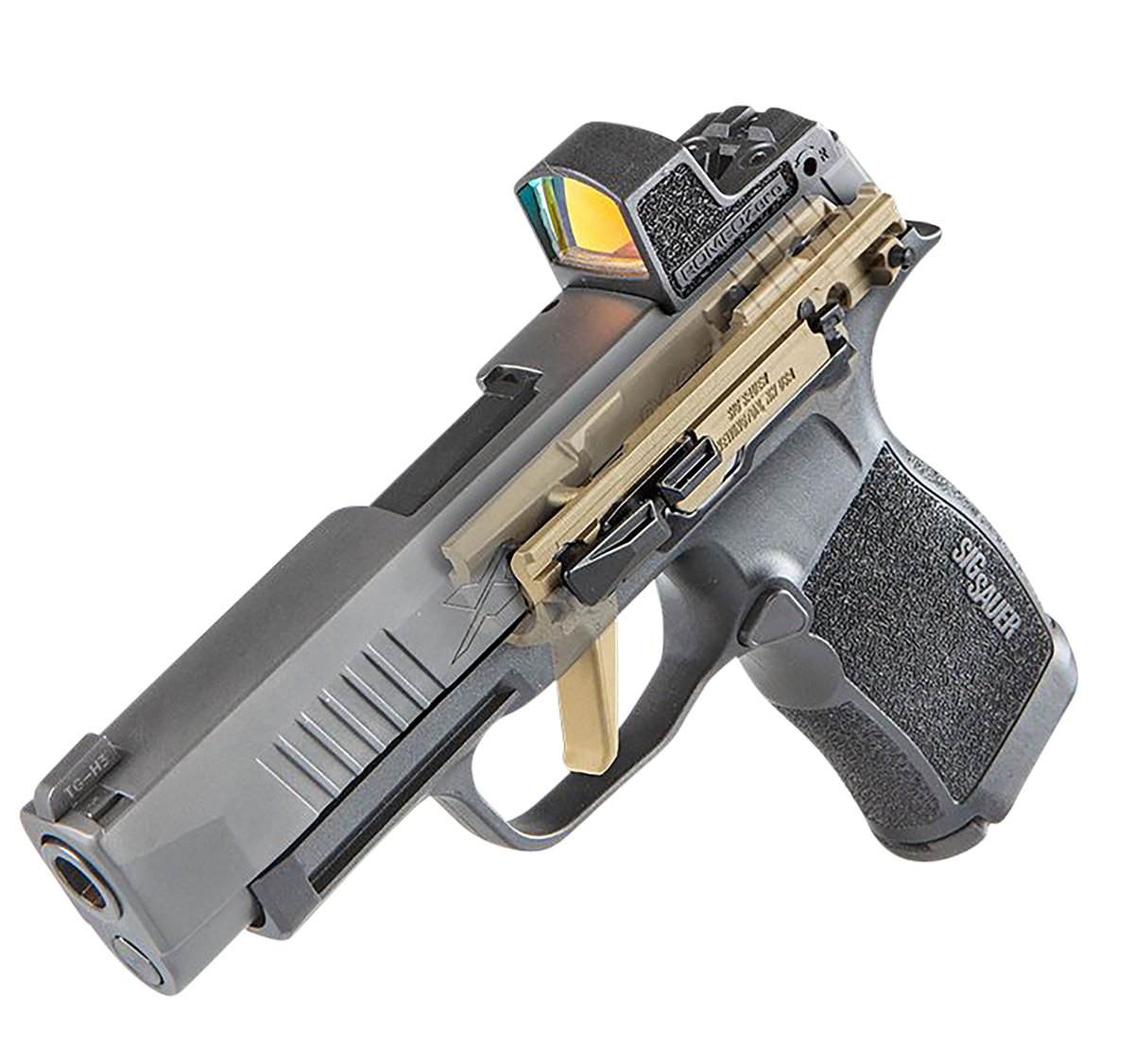 Sig Sauer P365 Custom Works Fire Control Unit 9mm Luger/380 ACP Gold Nitride Titanium Frame — view 3