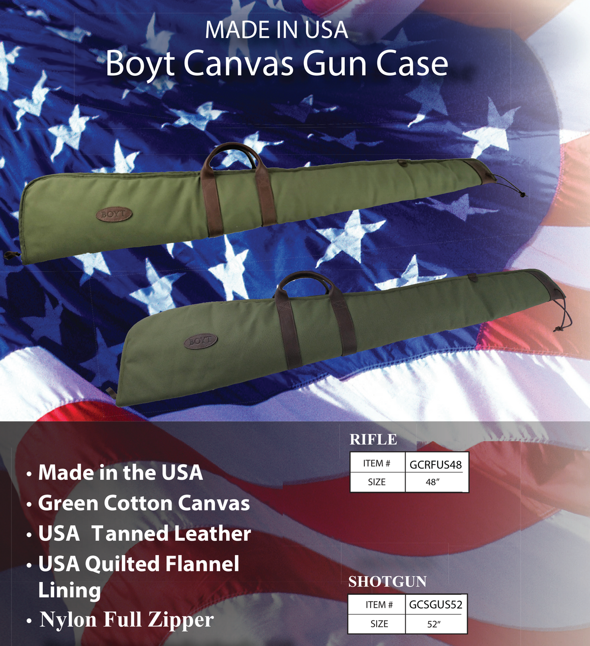 Boyt Harness Canvas 52" Shotgun Case - OD Green — view 3