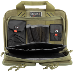 G Outdoors Quad +2 Tactical Pistol Case Tan 1000D Polyester - Holds 6 Handguns — view 3