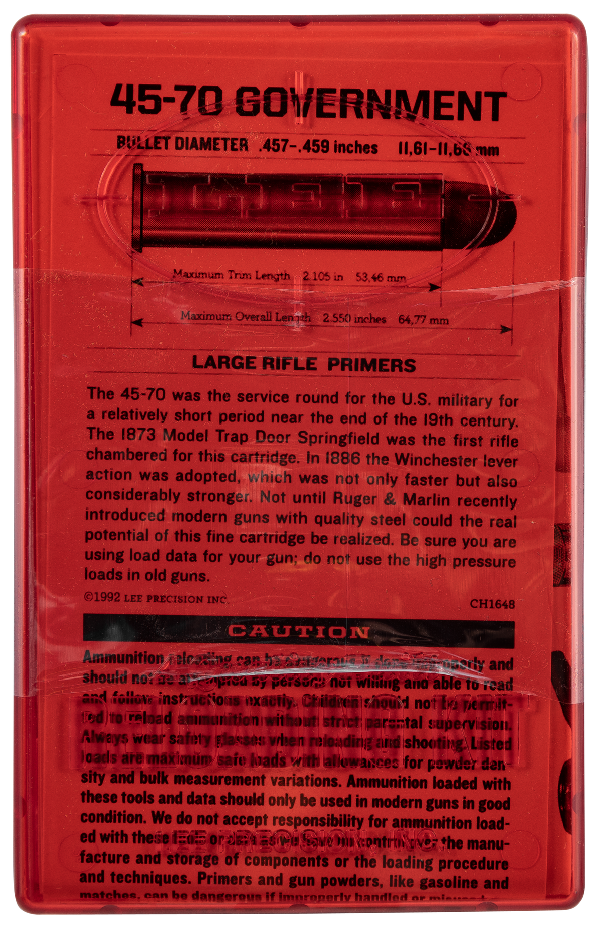 Lee Precision 90264 Classic Loader 45-70 Government Rifle Reloading Kit — view 3