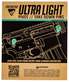 Strike Industries Ultra Light AR-15 Takedown/Pivot Pins Mil-Spec Aluminum - Flat Dark Earth — view 3