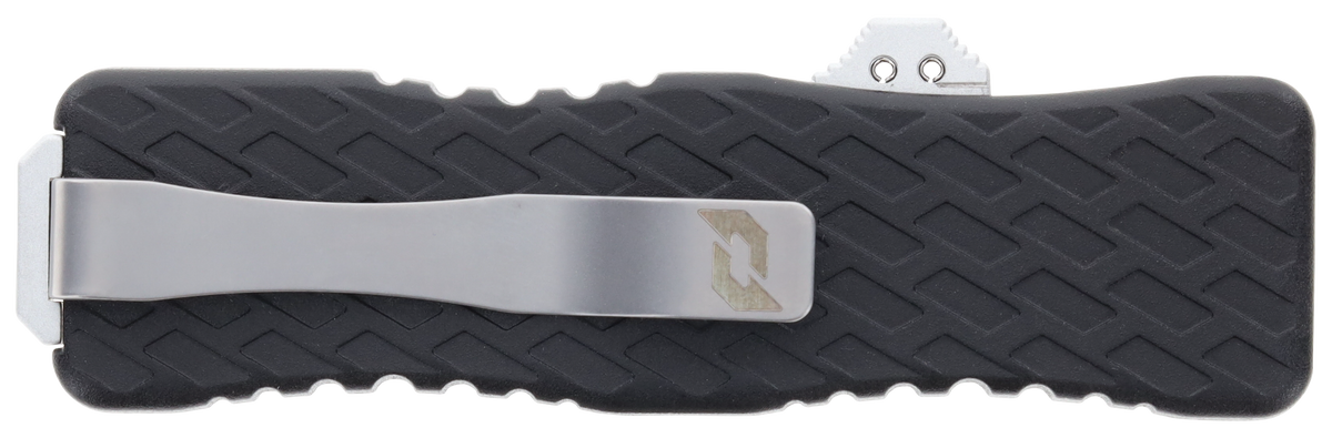 Schrade Uproar D/A OTF 3" Bayonet Plain Satin D2 Black Aluminum Handle — view 3
