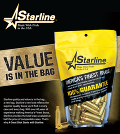 Starline Brass 10EUP100 Handgun 10mm Auto Unprimed Brass Cases 100 Per Bag — view 3