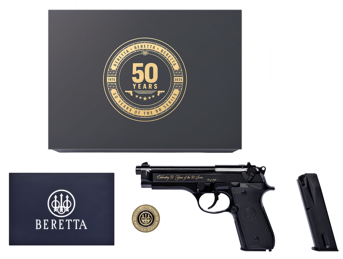Beretta 92SB Repro 50th Anniversary 9mm Luger 4.90" 15+1 DA/SA Semi-Auto Pistol — view 3