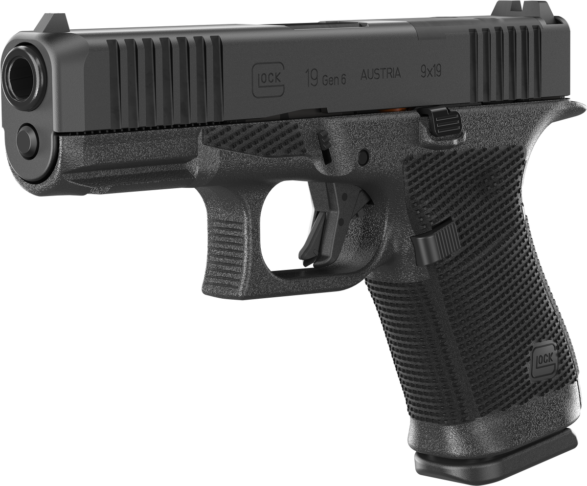 Glock 19 Gen6 9mm Luger 4.02" 15+1 Semi-Auto Pistol - Optic Ready - Black — view 3