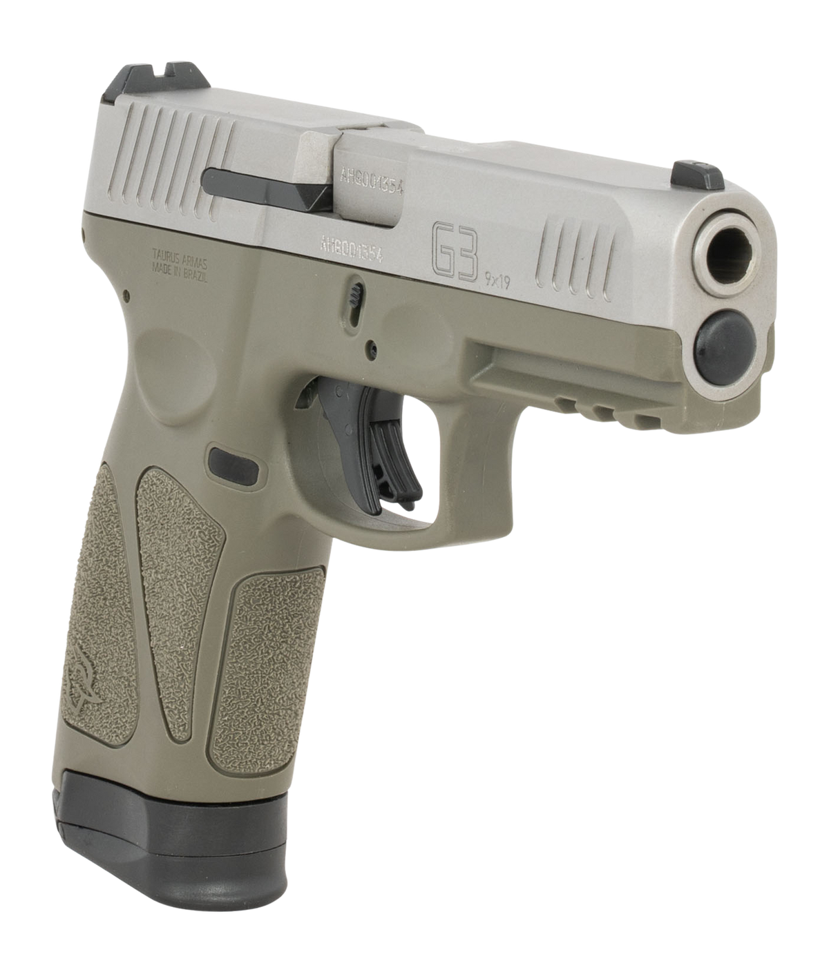 Taurus G3 9mm Luger 4" 17+1 Semi-Auto Pistol - OD Green/Stainless — view 3