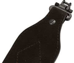 Allen 8140 Big Game Brown Leather/Suede Adjustable Rifle Sling w/Swivels — view 3
