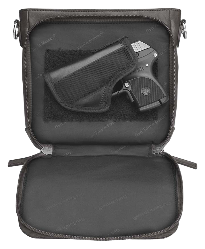 GTM GTM-201 Boho Mini Crossbody Concealed Carry Purse - Washable Black — view 3
