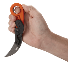 Columbia River 4041O Provoke 2.47" Folding Karambit Plain 1.4116 SS Orange Grivory — view 3