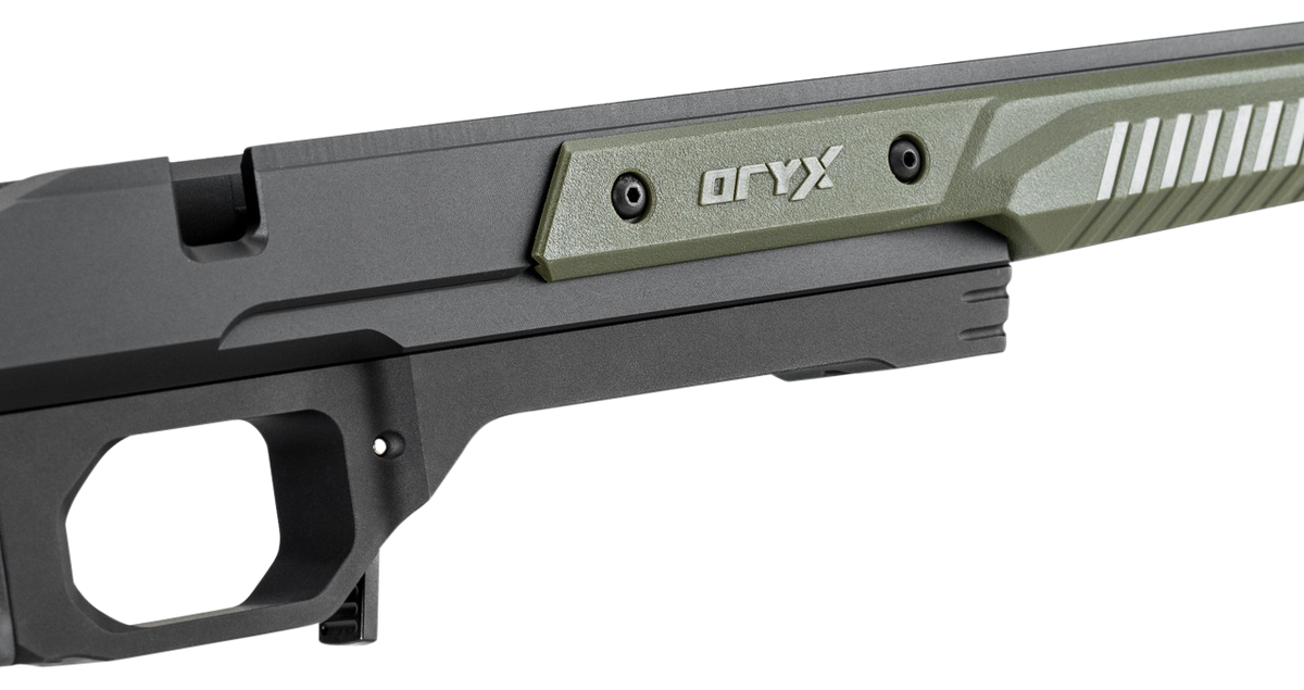 MDT Sporting Goods Oryx Chassis OD Green/Black Aluminum Short Action - Fits Howa 1500 & Weatherby Vanguard — view 3
