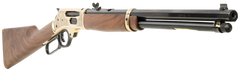 Henry H009BGWL Wildlife 30-30 Win 5+1 20" Blued Octagon Lever-Action Rifle - Polished Brass Engraved Receiver — view 3