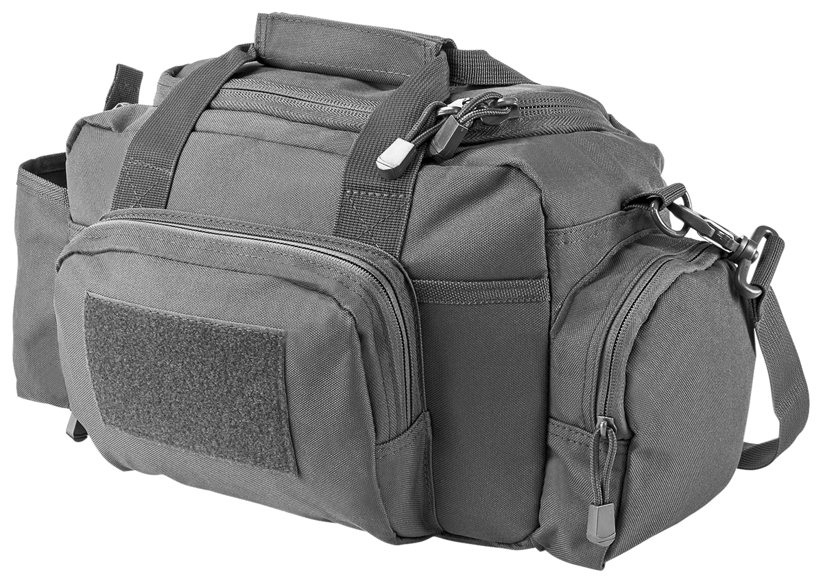 NcStar VISM Small Range Bag Urban Gray 12"x5"x7" PALS Webbing — view 3