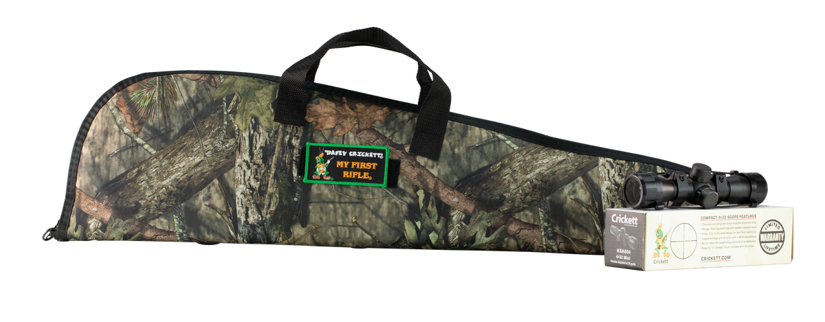 Crickett KSA2163BSC Youth Package 22 LR 16.12" 1-Rd Bolt Action Rifle - Mossy Oak Break-Up Camo Stock — view 3