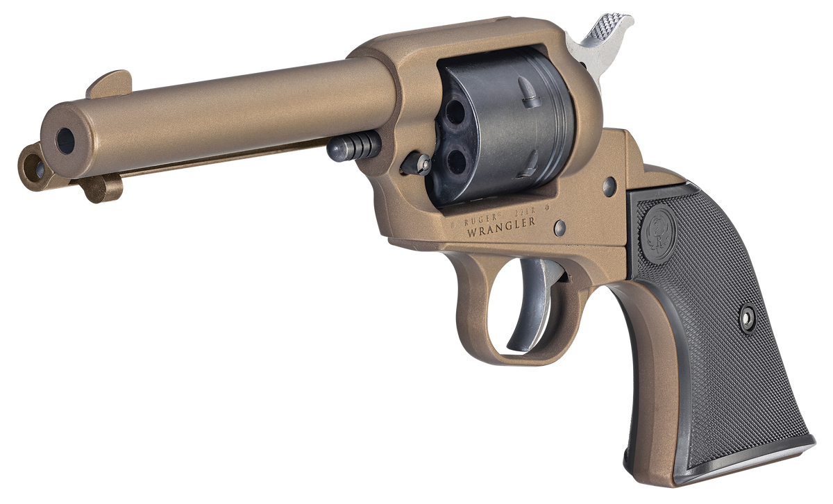 Ruger Wrangler 22 LR 4.62" 6-Shot SAO Revolver - Burnt Bronze — view 3