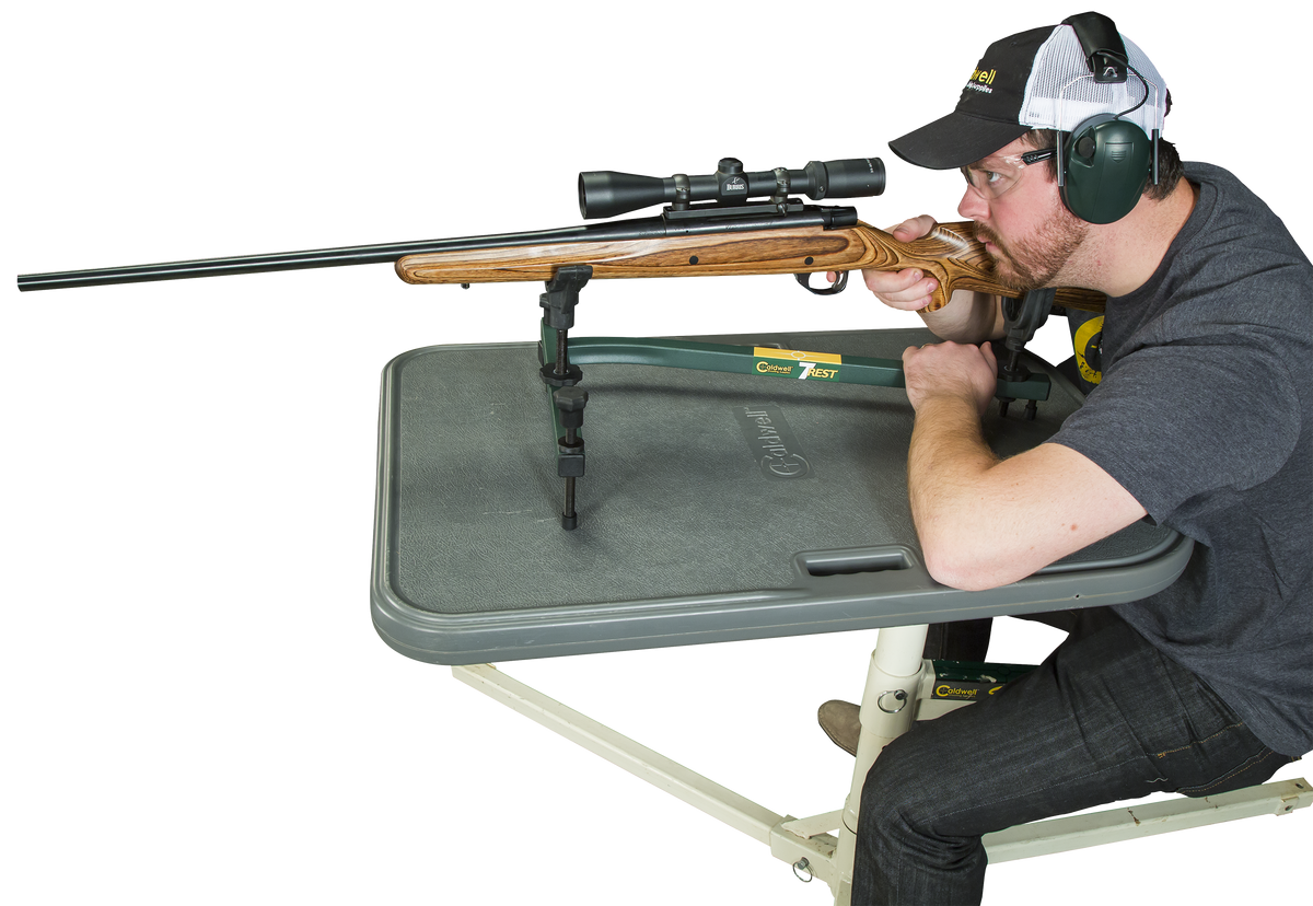 Caldwell 7-Rest 16-24" Vertical Adjustment Green Aluminum Gun Rest — view 3
