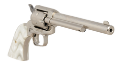 Heritage Mfg Rough Rider 22 LR 6.50" 6-Shot SAO Revolver - Nickel/White Pearl — view 3