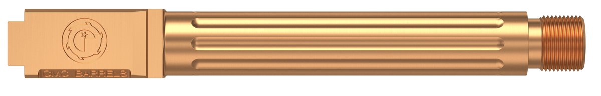 CMC Triggers Match Precision 9mm Luger 4.48" Fluted/Threaded Barrel - Glock 17 Gen 3-4 - Bronze DLC — view 3