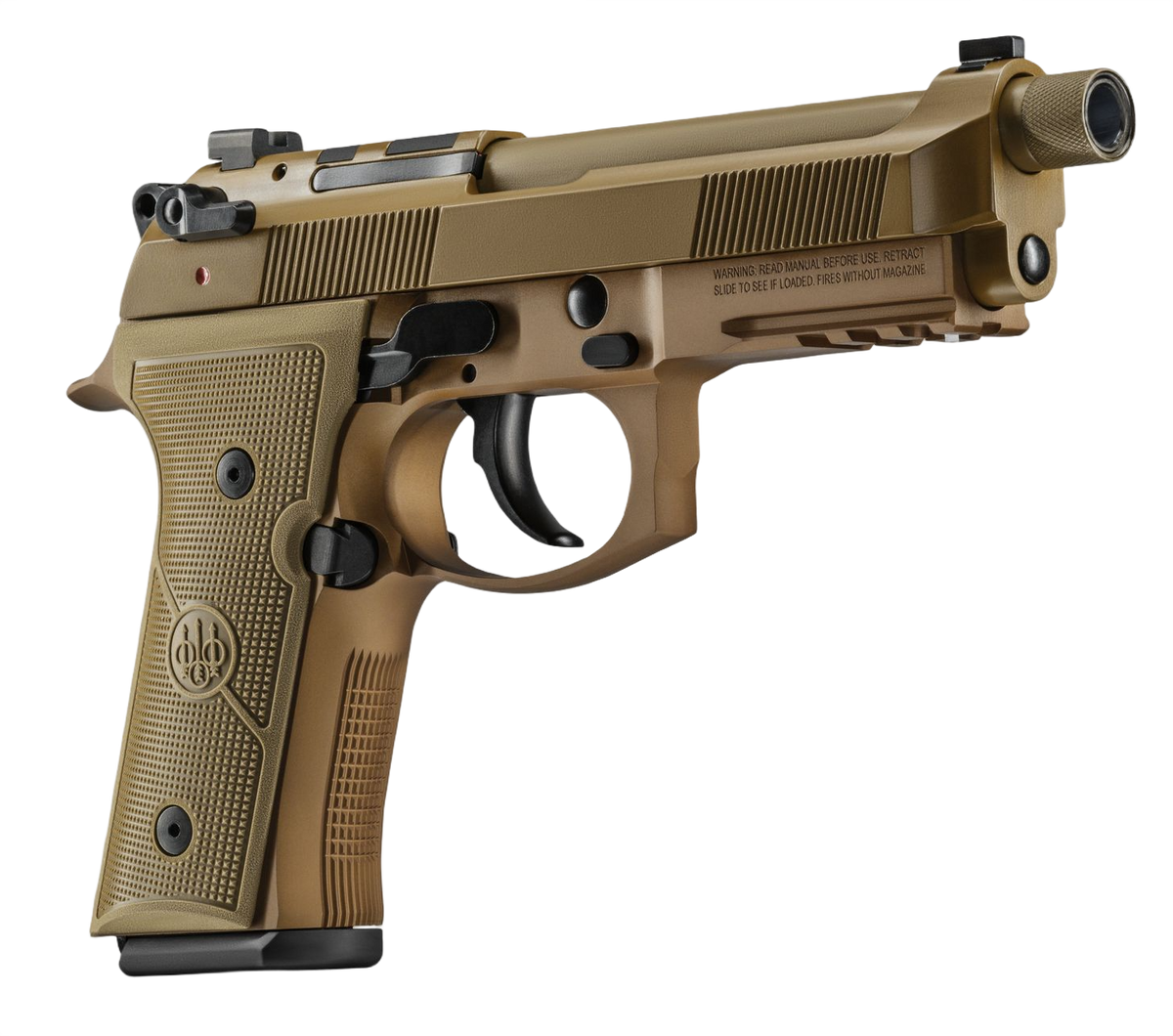 Beretta M9A4 Centurion 9mm Luger 4.80" 15+1 DA/SA Pistol - FDE Cerakote — view 3