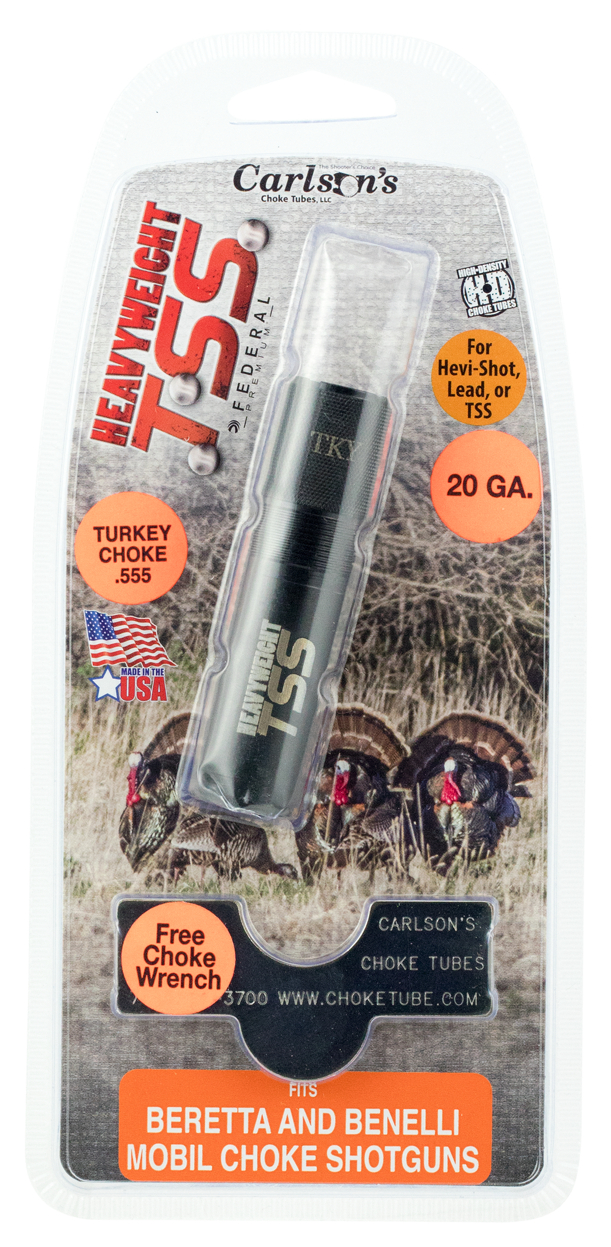 Carlsons TSS Turkey 20 Gauge Choke Tube - Beretta/Benelli Mobil — view 3