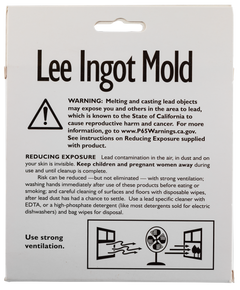 Lee Precision 90029 Ingot Mold 1/2 & 1 lb Aluminum/Wood Silver — view 3