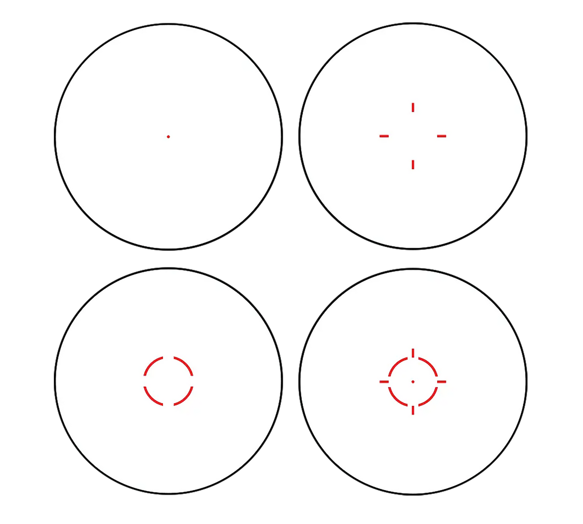 Swampfox Optics Liberator II 1x22mm 2 MOA Multi-Reticle Red Dot - Black — view 3