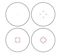 Swampfox Optics Liberator II 1x22mm 2 MOA Multi-Reticle Red Dot - Black — view 3