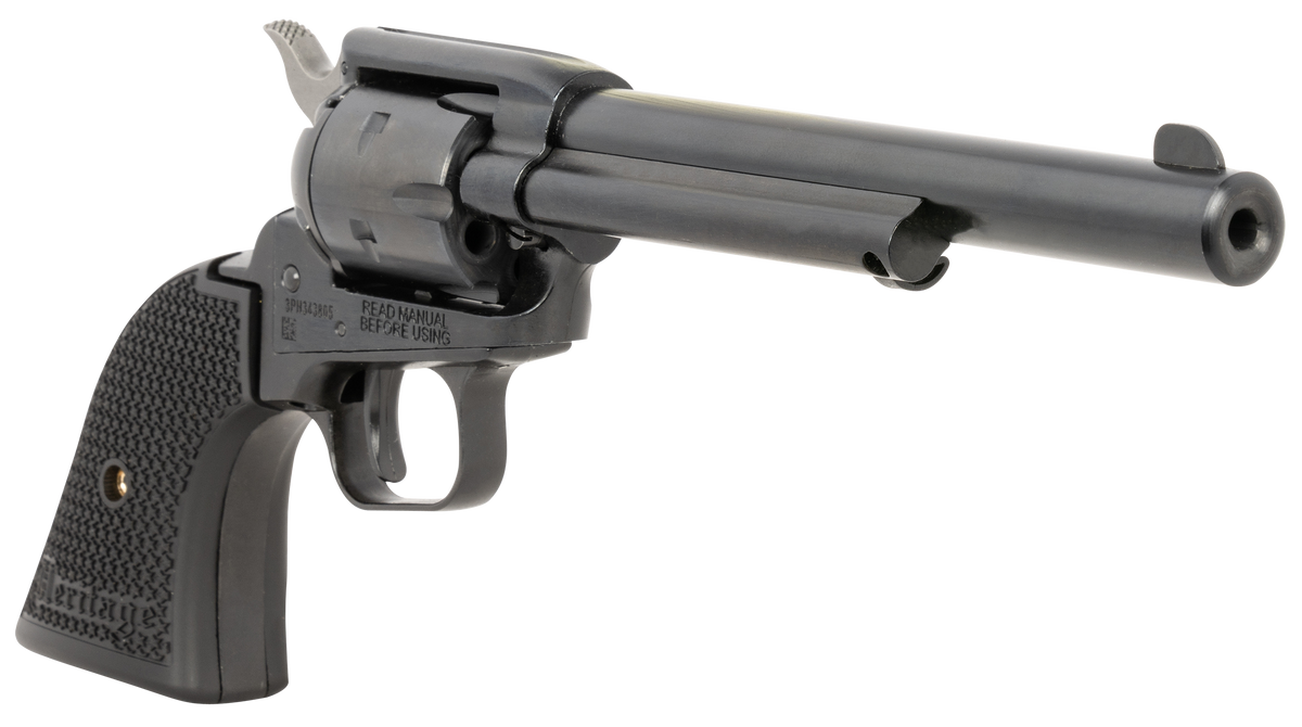 Heritage Mfg Rough Rider 22 LR 6.5" 6-Shot SAO Revolver with Holster - Black Oxide — view 3