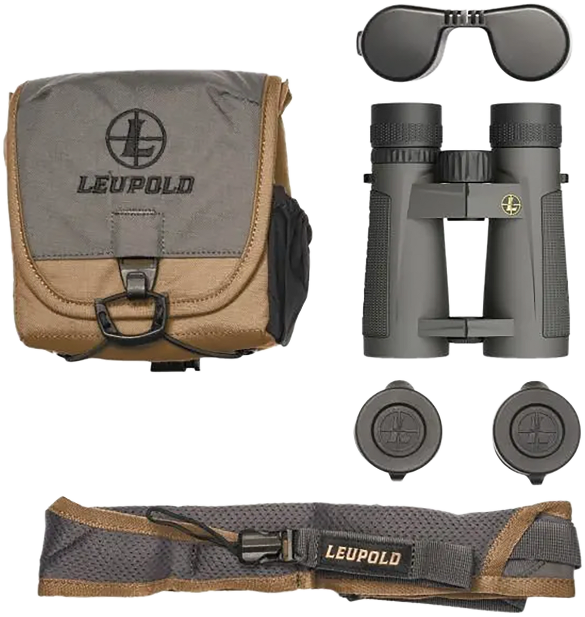 Leupold BX-5 Santiam HD 8x42mm Roof Prism Binoculars - Shadow Gray Armor Coated — view 3
