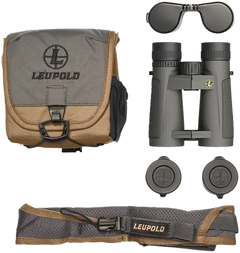Leupold BX-5 Santiam HD 8x42mm Roof Prism Binoculars - Shadow Gray Armor Coated — view 3