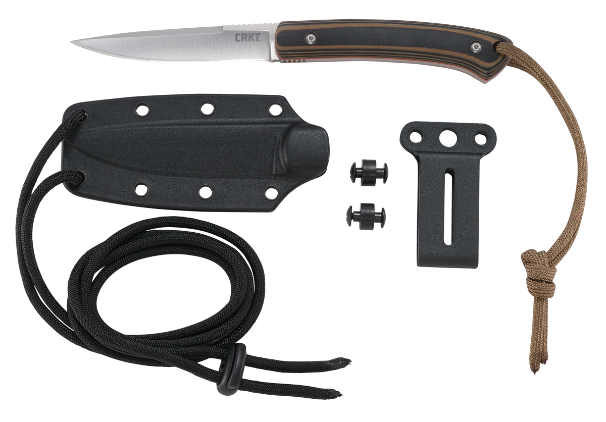 Columbia River Biwa 3.02" Fixed Plain Satin 8Cr13MoV SS Black/Brown G10 Handle — view 3