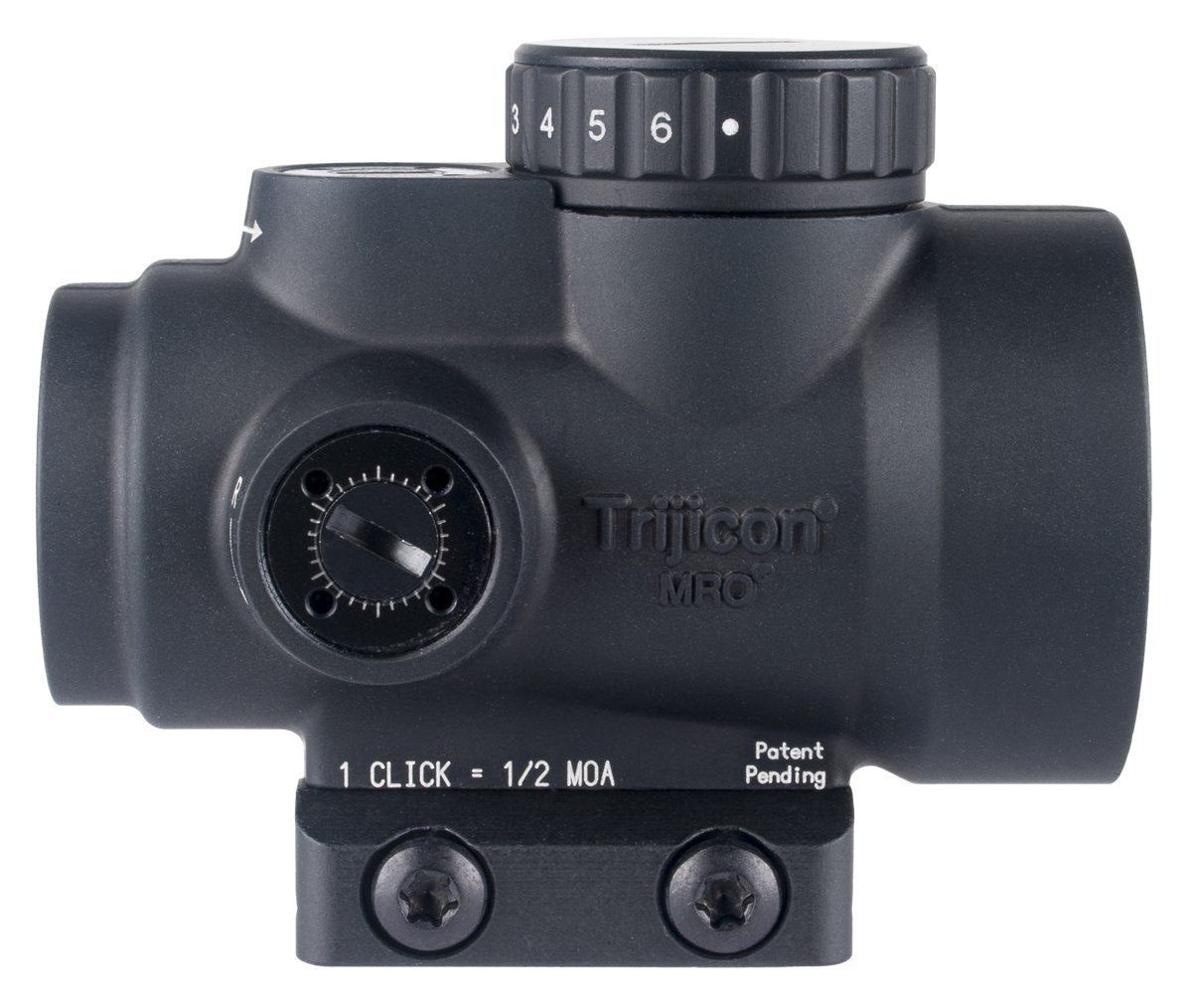 Trijicon MRO SD 1x25mm 2 MOA Red Dot Sight with Low Mount - Matte Black — view 3