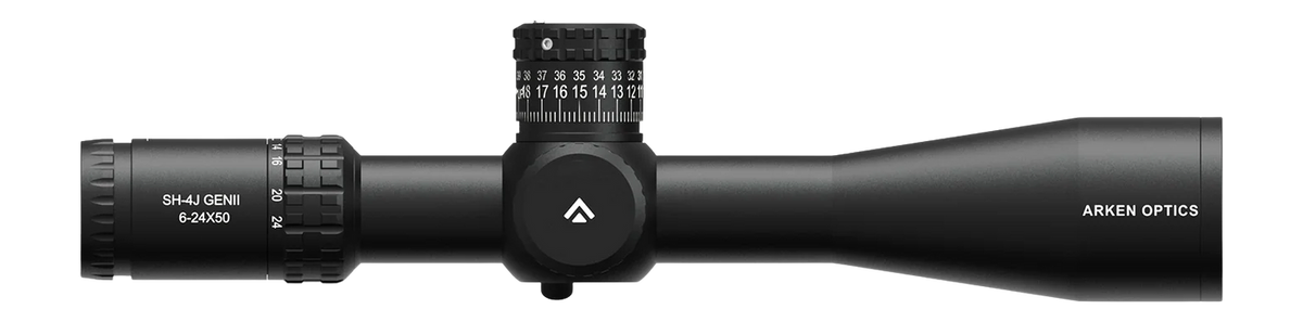 Arken SH4J 6-24x50 FFP VPR MRAD 34mm Rifle Scope — view 3