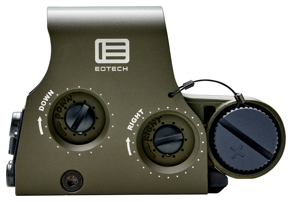 EOTech XPS2-0 1x 1 MOA Red Dot/68 MOA Ring Holographic Sight - OD Green — view 3