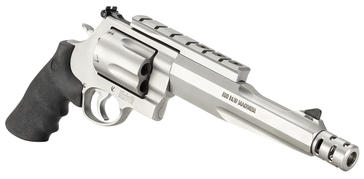 Smith & Wesson Model 500 Performance Center 500 S&W Mag 7.5" 5-Rd DA/SA Revolver w/ Muzzle Brake - CA Compliant — view 3