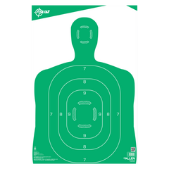 EZ-Aim 15204 Silhouette Paper Hanging Target 12" x 18" Green/White - 10 Pack — view 3