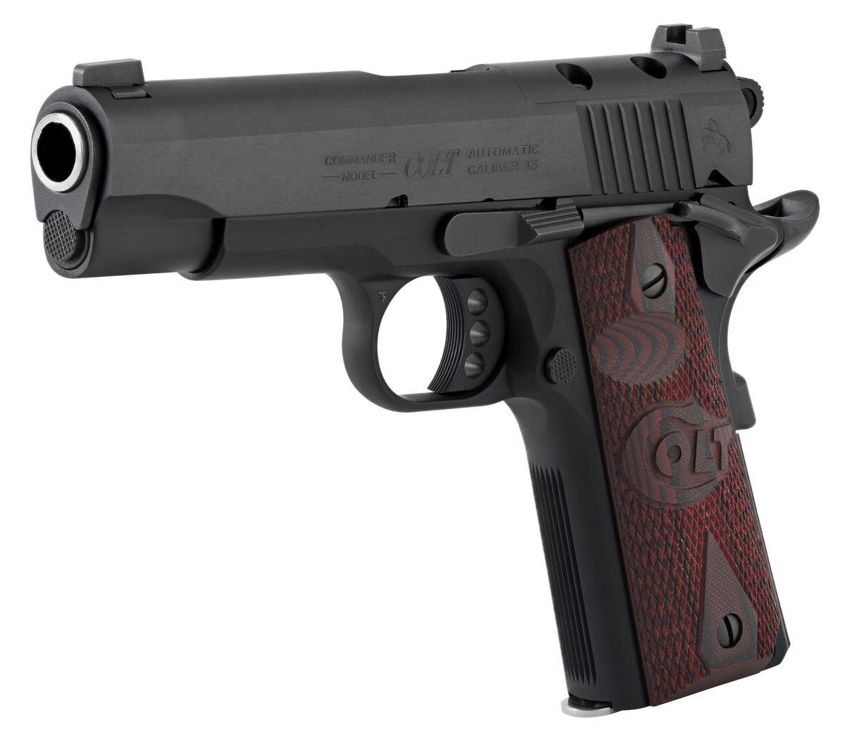 Colt Mfg 1911 Lightweight Commander 45 ACP 4.25" 8+1 SAO Pistol - Optic Ready — view 3
