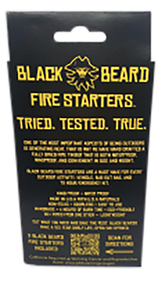 Black Beard Fire Starters Fire Rope 3-Pack Waterproof Cotton Fire Starter - Black — view 3