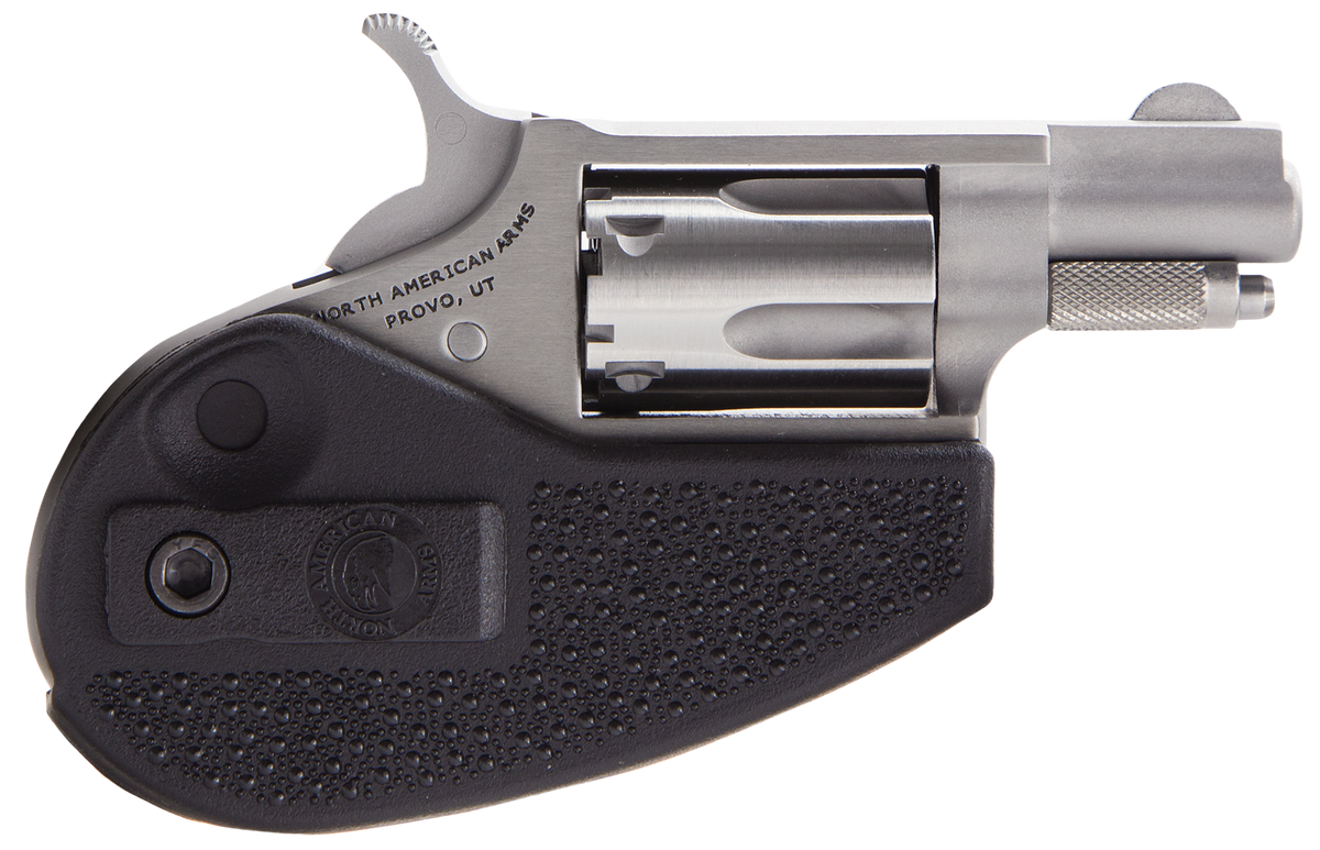 North American Arms 22LRHG Mini-Revolver 22 LR 1.13" 5-Shot SAO Revolver - Black Synthetic Holster Grip — view 3