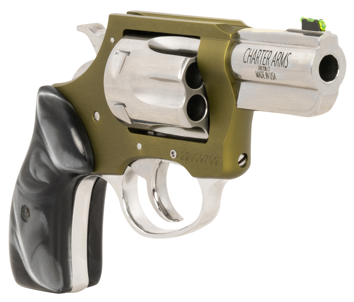 Charter Arms Undercover II .38 Special 2.20" 6-Rd DA/SA Revolver - OD Green/HP Stainless — view 3