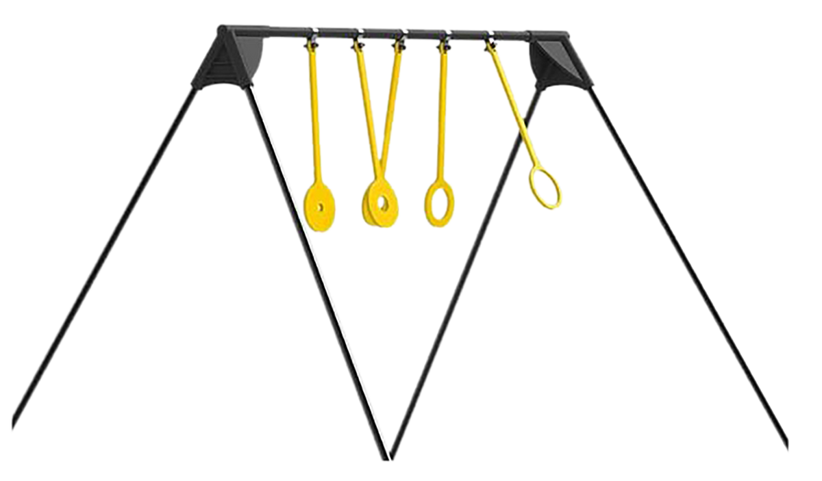 Caldwell Ring Challenge Rimfire KYL AR500 Steel 5-Ring Black/Yellow Reactive Target — view 3