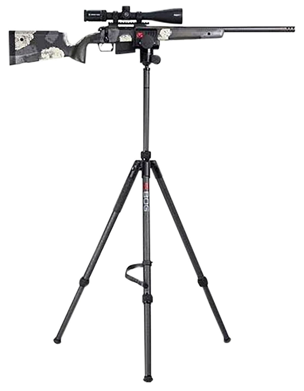Bog-Pod DeathGrip Sherpa Carbon Fiber Shooting Tripod 10.25"-54.5" 3-Leg Clamp - Black — view 3