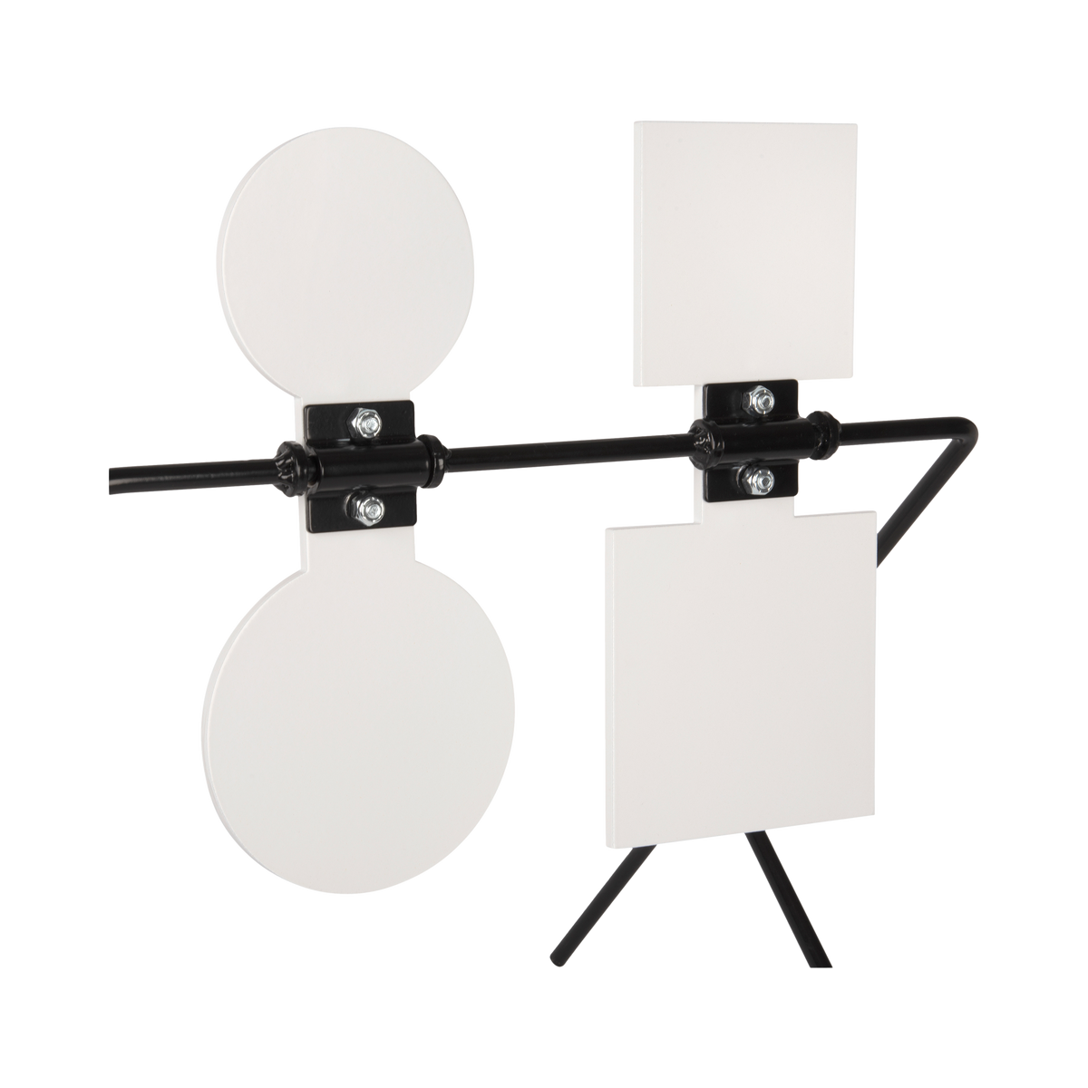 EZ-Aim 15593 Hardrock AR500 Steel Double Spinner Target & Stand .25 in Thick — view 3