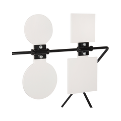 EZ-Aim 15593 Hardrock AR500 Steel Double Spinner Target & Stand .25 in Thick — view 3