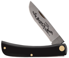 Case Sod Buster Jr 2.80" Skinner Plain Folding Knife - Black Synthetic Handle — view 3