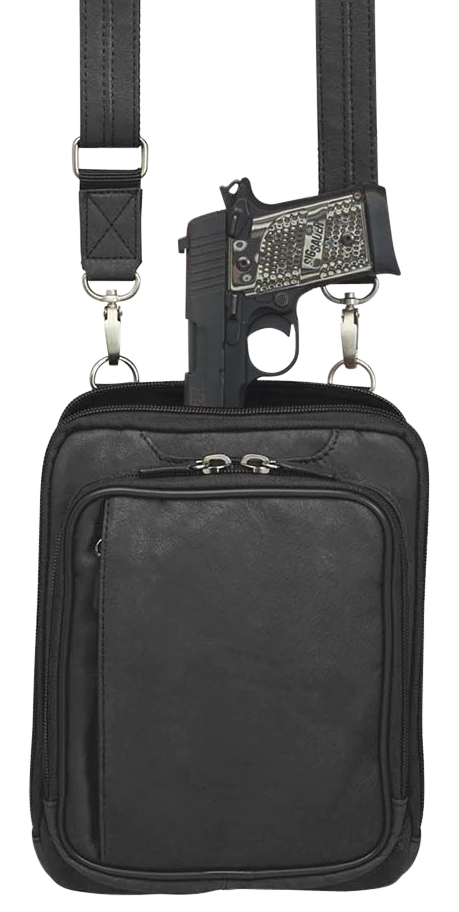 GTM GTM-99 Crossbody Shoulder Pouch - Black — view 3