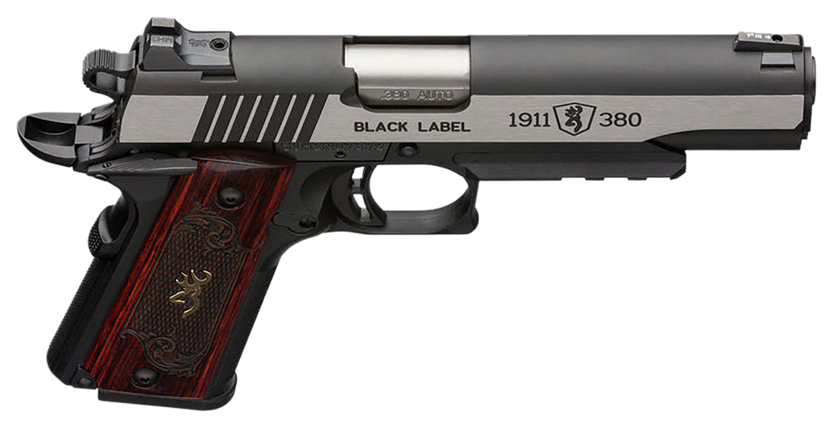 Browning 1911-380 Black Label Medallion Pro Compact 380 ACP 3.63" 8+1 Semi-Auto Pistol — view 3