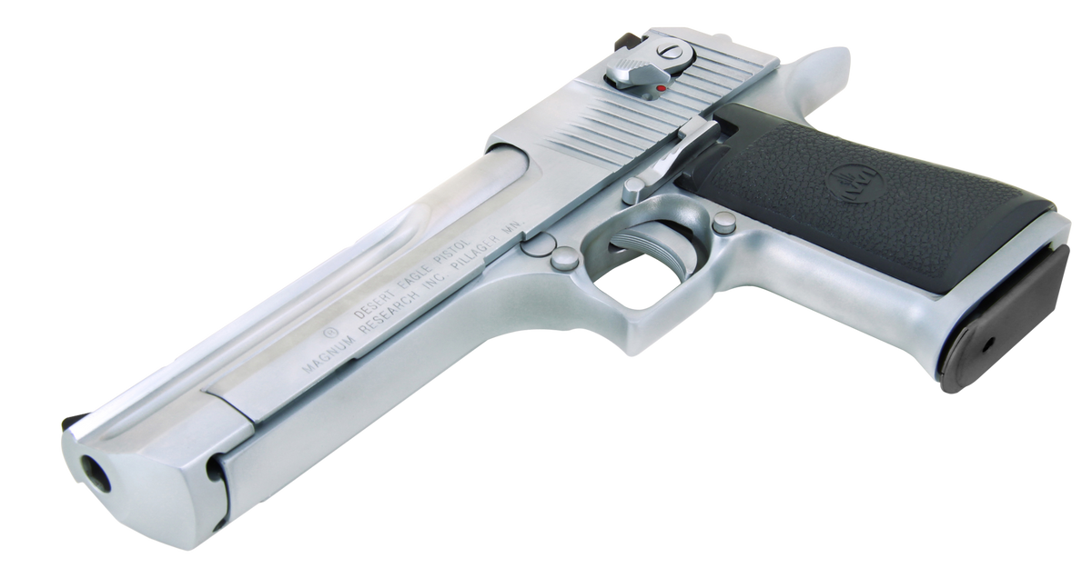 Magnum Research Desert Eagle Mark XIX L5 357 Mag 5" 9+1 Semi-Auto Pistol - Muzzle Brake - Black/Brushed Chrome — view 3