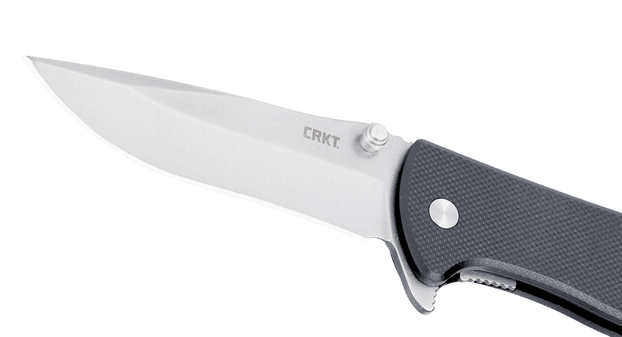 Columbia River CRKT Drifter 6450D2C 2.88" Folding Drop Point Plain D2 Stonewashed Black G-10 Liner Lock Knife — view 3